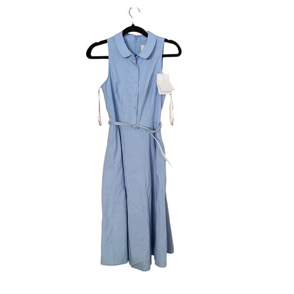 Gal Meets Glam Light Blue Midi Dress - Picture 2 of 6